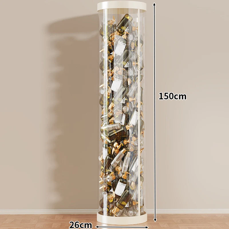 Hohe klare acryl vertikale Display-Zylinder für Mini-Parfüm- & Probeflaschen-Sammlung