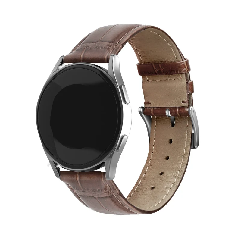 Coros Pace 4 Pro Gebürstetes Lederarmband Krokodilprägung (Braun)