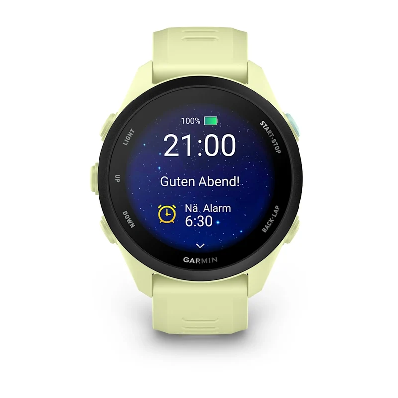 Garmin Forerunner 70, Zitrone mit Schnellwechsel-Armband 20 mm Silikon