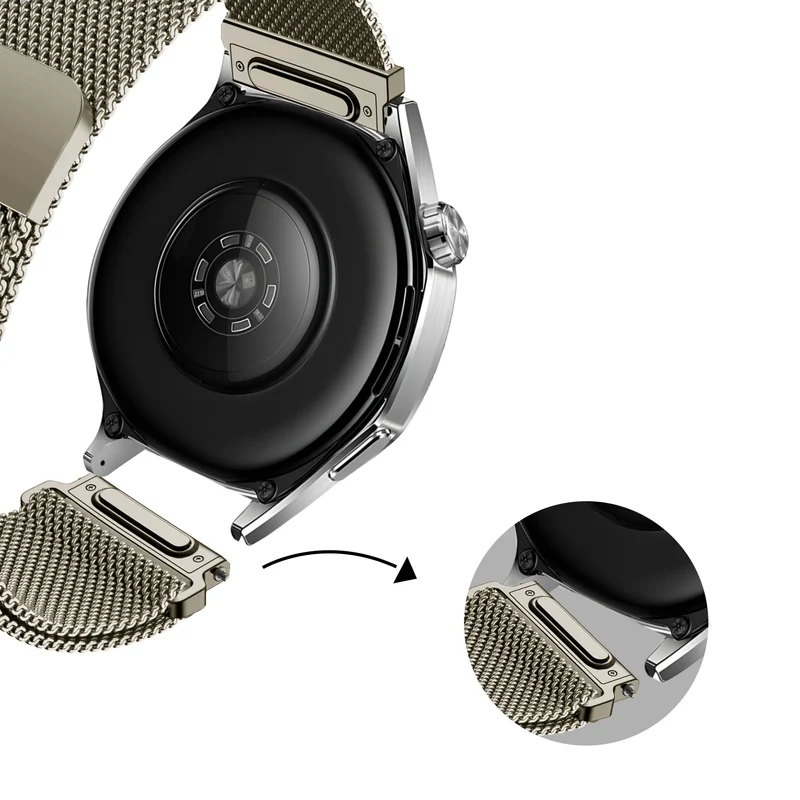 Bandz Suunto Run 2 Milanese Armband 'Easy Fit' (Titan)