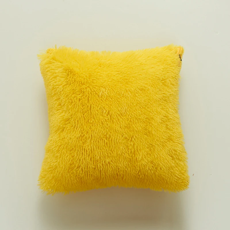 Plüschweiche Textur Dekokissen