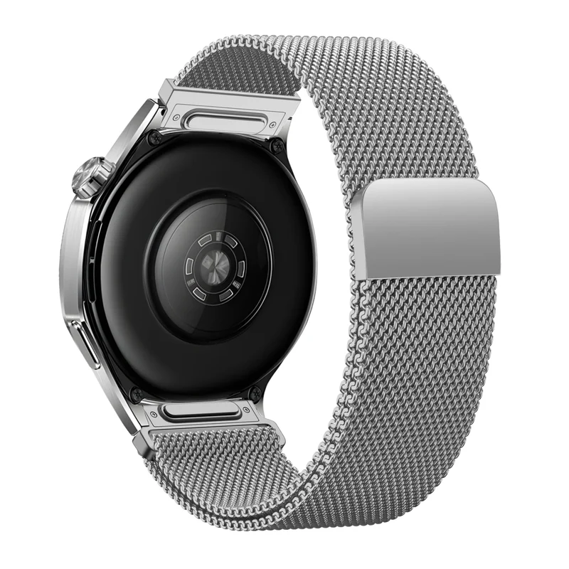 Bandz Suunto Run 2 Milanese Armband 'Easy Fit' (Silber)