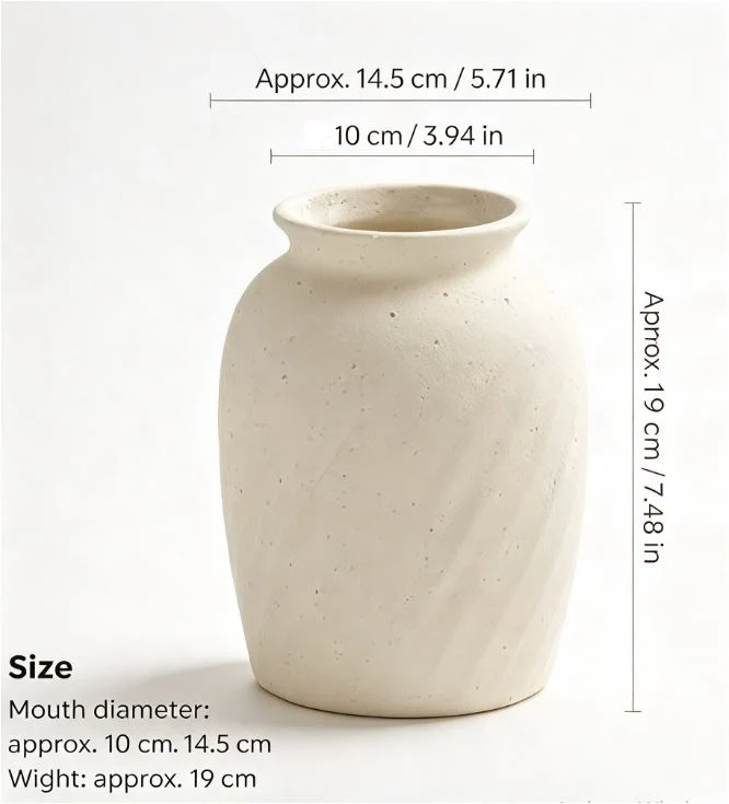 Elegante und moderne Keramikvase Karnz