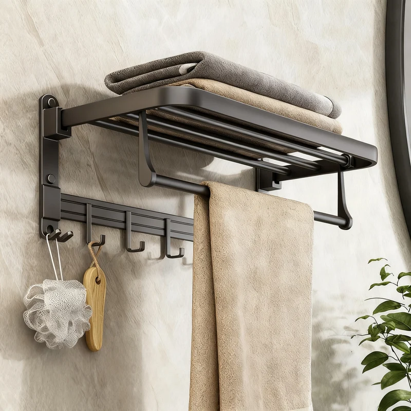 Handtuchhalter aus Aluminium, klappbar