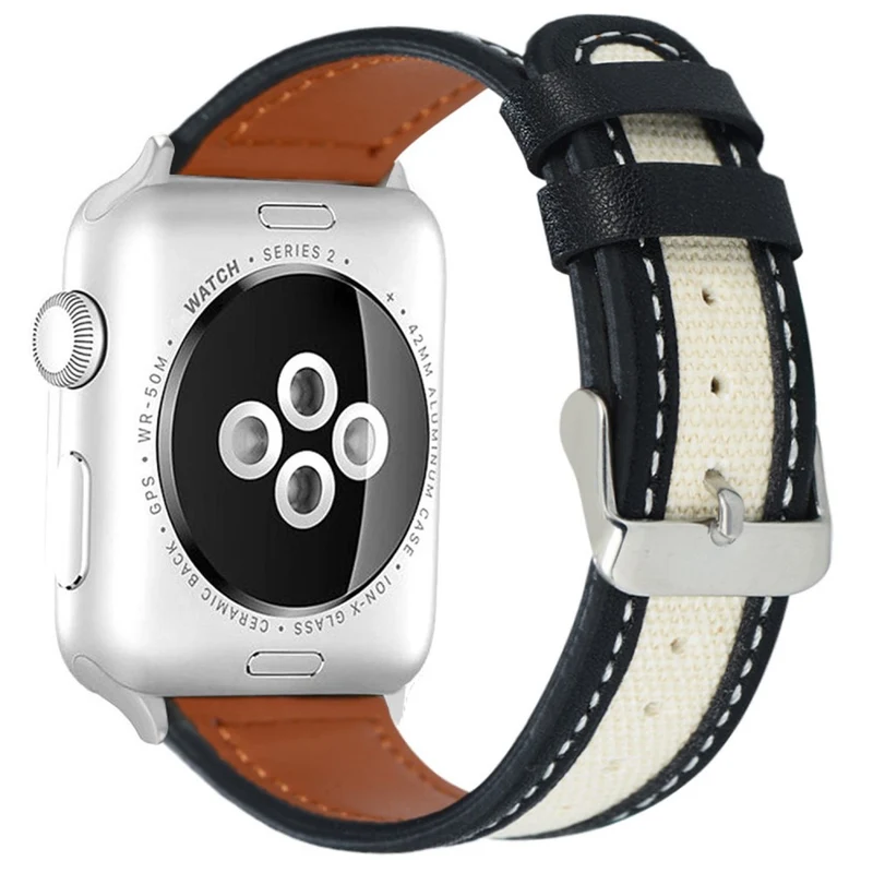 Bemerkenswert Reizvoll Apple Smartwatch Kunstleder Universell Armband