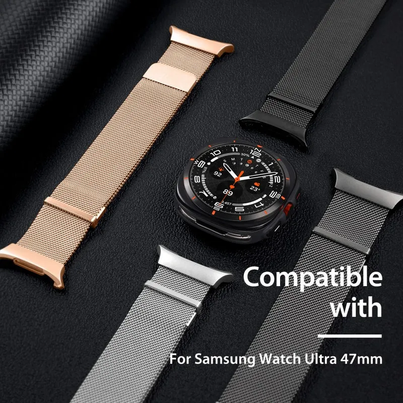Super Haltbar Samsung Galaxy Watch Ultra 47mm Metall Armband