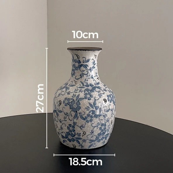 Handgefertigte Keramische Rissglas Blumen Dekorative Tischvase
