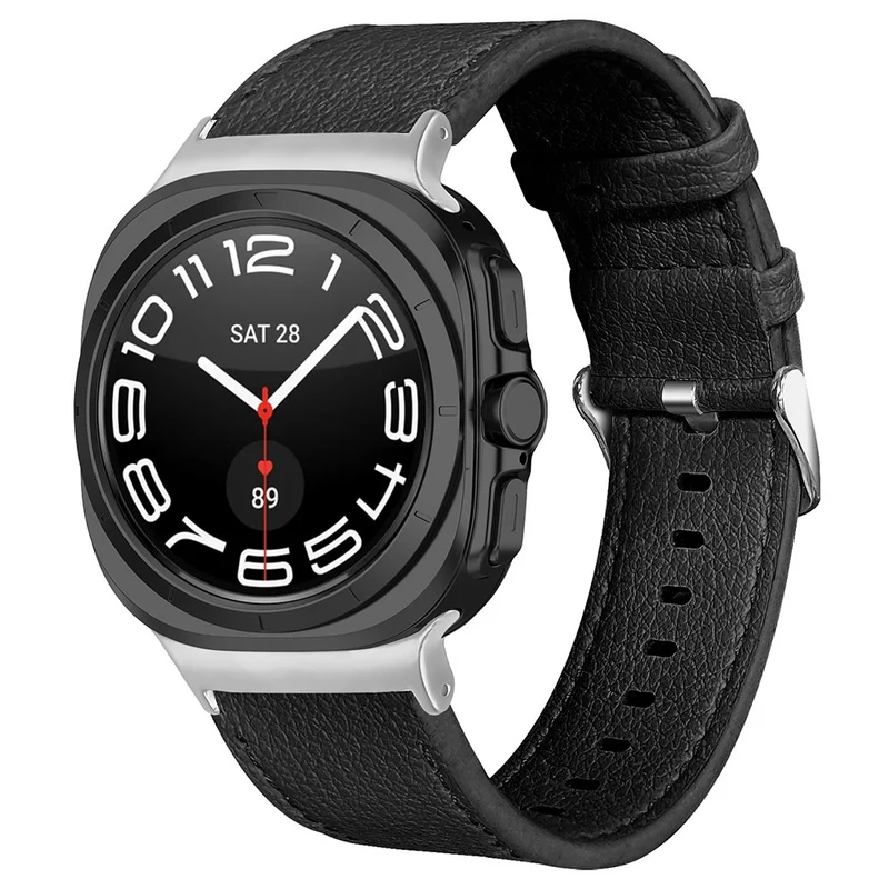 Sehr Elegant Samsung Galaxy Watch Ultra 47mm Echtes Leder Armband