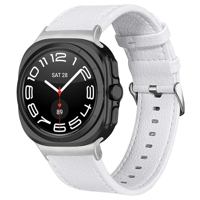 Sehr Elegant Samsung Galaxy Watch Ultra 47mm Echtes Leder Armband