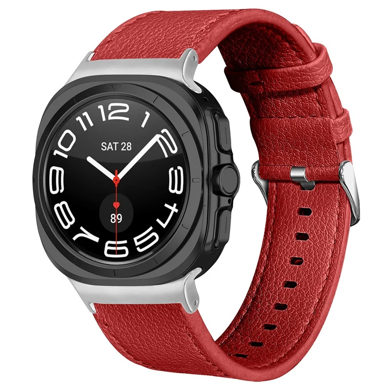 Sehr Elegant Samsung Galaxy Watch Ultra 47mm Echtes Leder Armband