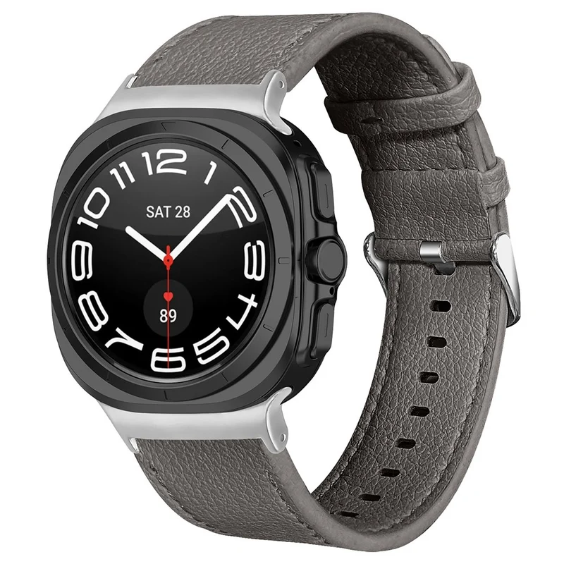 Sehr Elegant Samsung Galaxy Watch Ultra 47mm Echtes Leder Armband