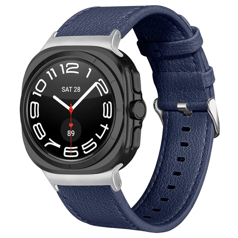 Sehr Elegant Samsung Galaxy Watch Ultra 47mm Echtes Leder Armband
