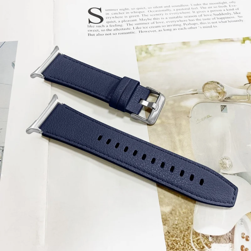Sehr Elegant Samsung Galaxy Watch Ultra 47mm Echtes Leder Armband