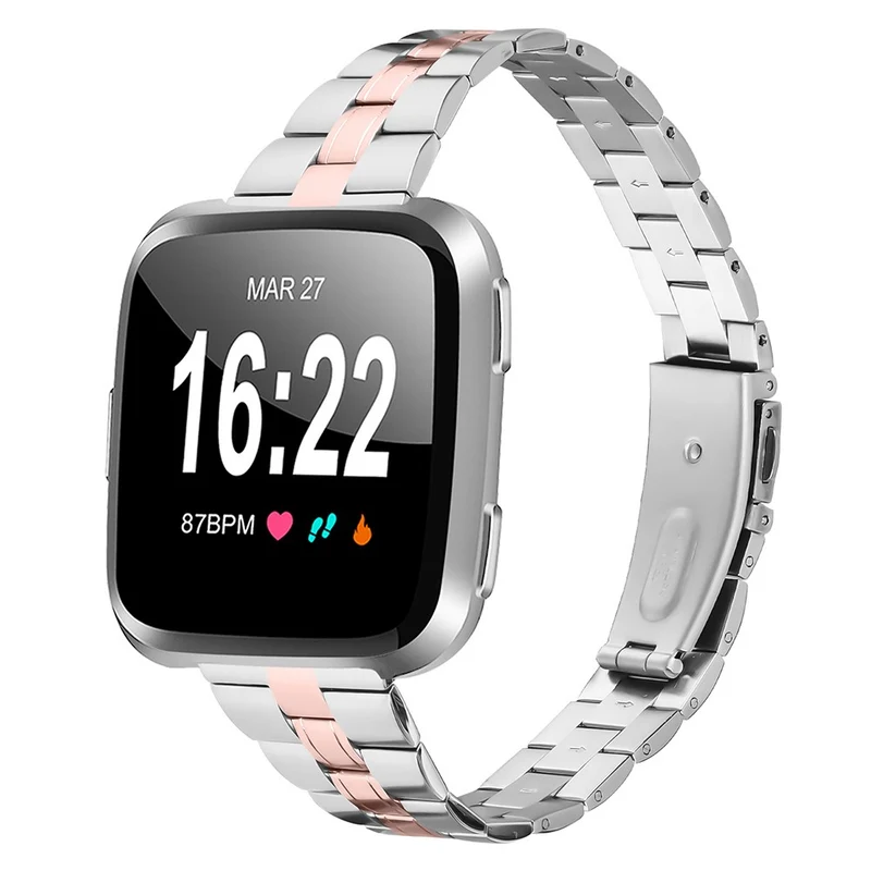 Modisch Fitbit Smartwatch Metall Universell Armband