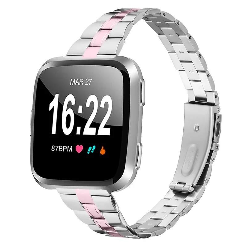 Modisch Fitbit Smartwatch Metall Universell Armband
