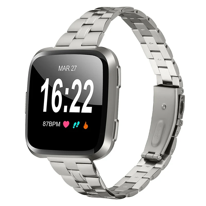 Modisch Fitbit Smartwatch Metall Universell Armband