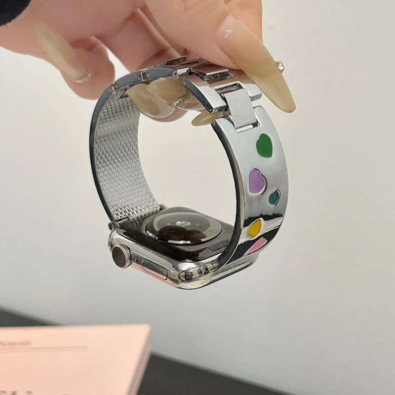 Unglaublich Schön Apple Smartwatch Metall Universell Armband