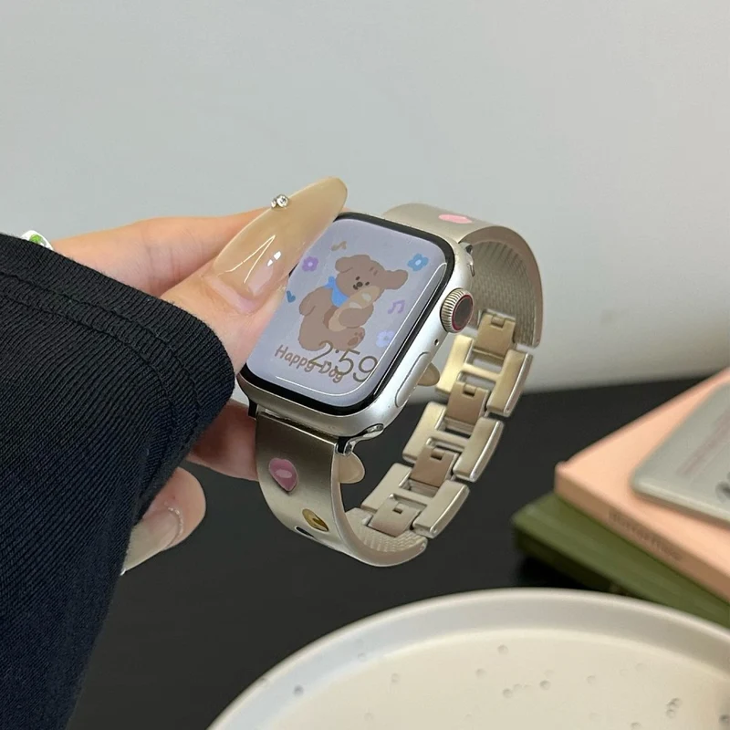 Unglaublich Schön Apple Smartwatch Metall Universell Armband