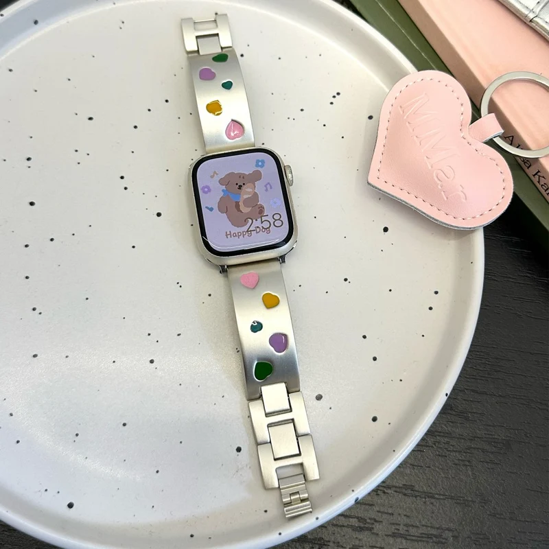 Bemerkenswert Komfortabel Apple Smartwatch Metall Universell Armband