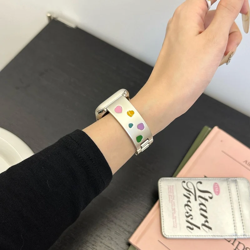 Bemerkenswert Komfortabel Apple Smartwatch Metall Universell Armband