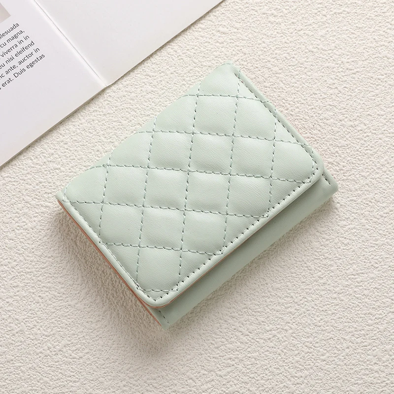 Stylischer gesteppter Leder-Kartenhalter
