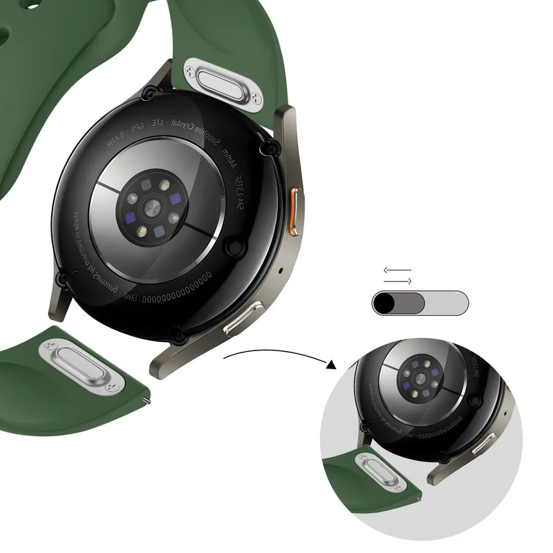 Bandz Suunto Run 2 Sportarmband 'Easy Fit' (Grün)