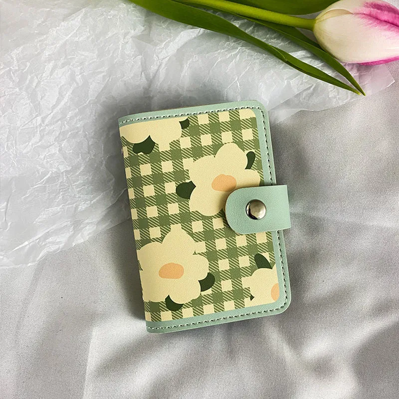 Blumenmuster Organizer Geldbörse