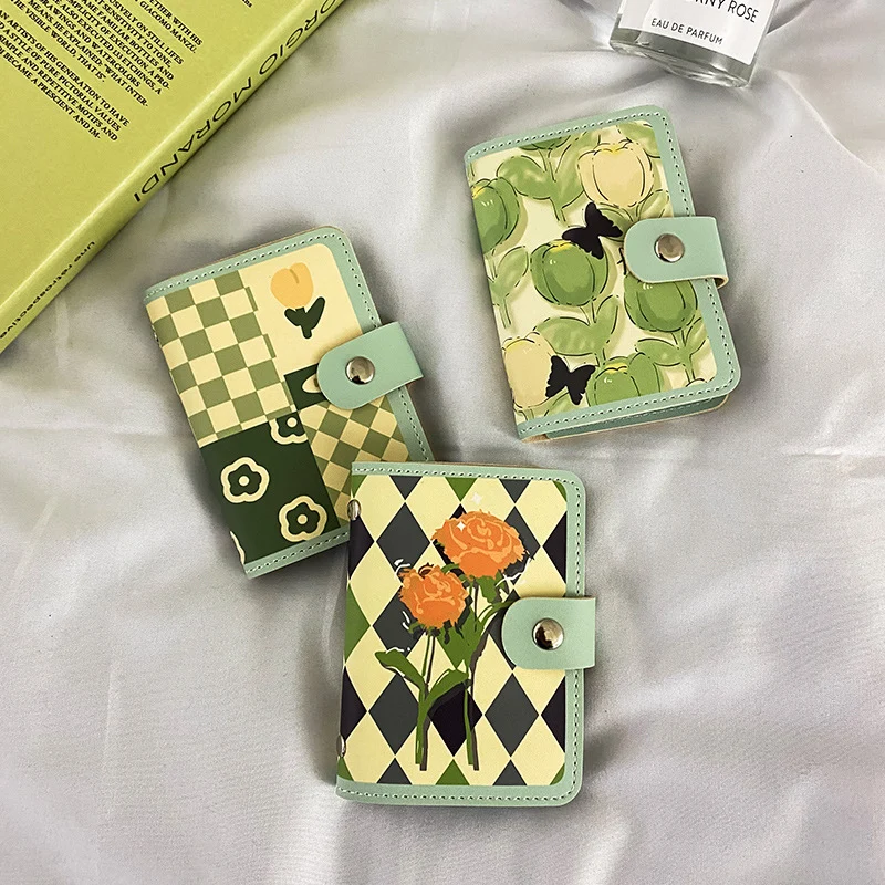 Blumenmuster Organizer Geldbörse