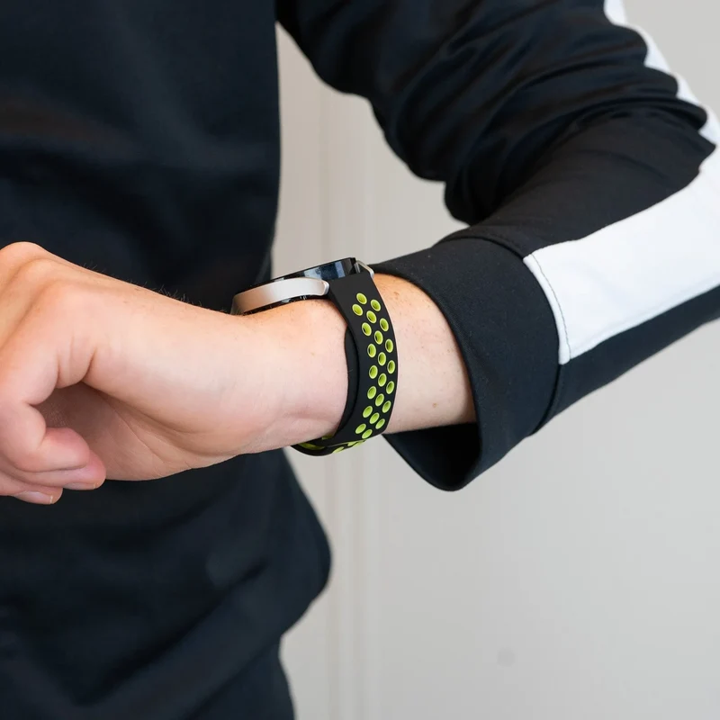 Bandz Suunto Run 2 Sportarmband 'Deluxe' (Schwarz/Gelb)