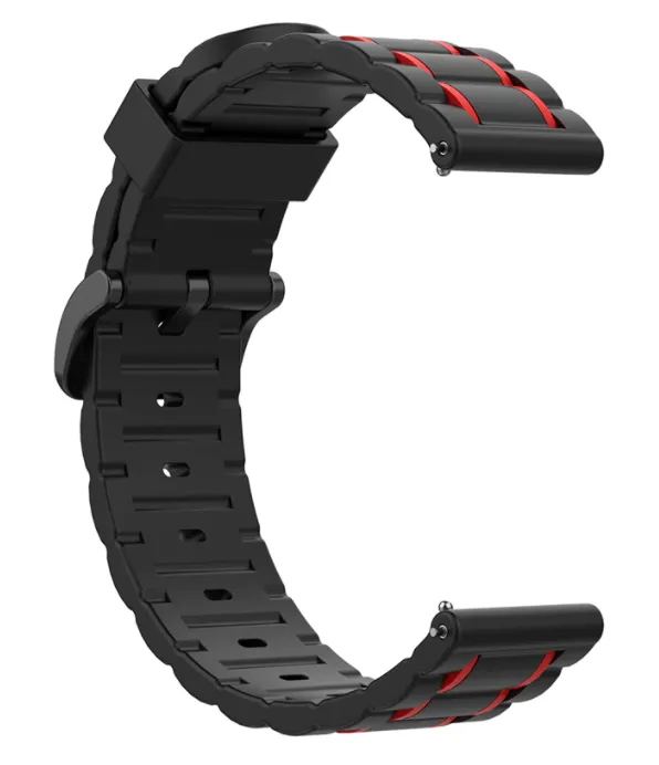 Coros Pace 4 Pro Sportarmband mit Schnalle (Schwarz/Rot)