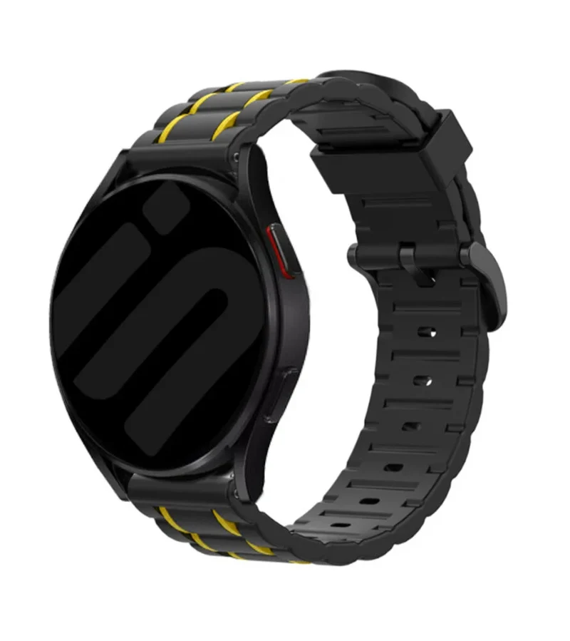 Suunto Run 2 Sportarmband mit Schnalle (Schwarz/Gelb)
