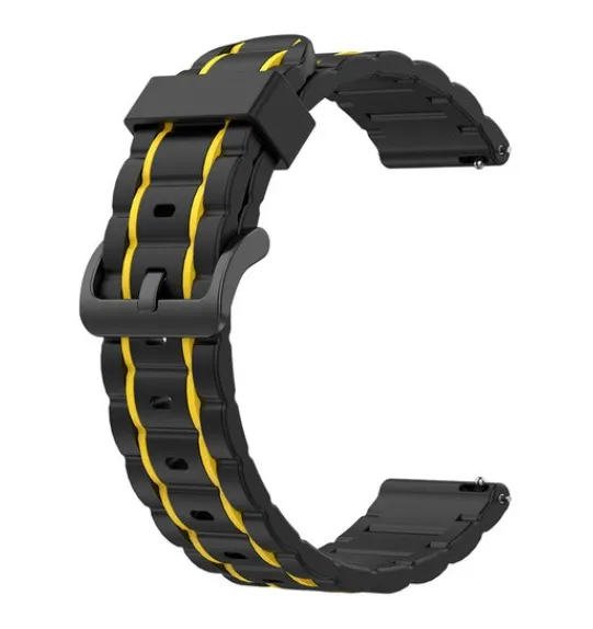 Suunto Run 2 Sportarmband mit Schnalle (Schwarz/Gelb)