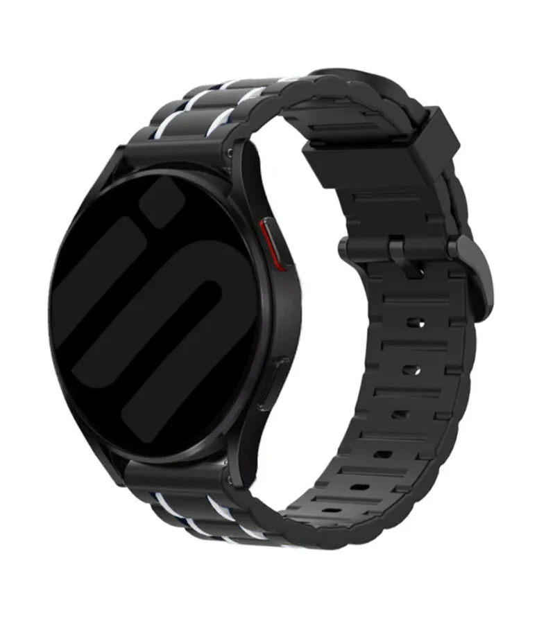 Coros Pace 4 Pro Sportarmband mit Schnalle (Schwarz/Weiß)