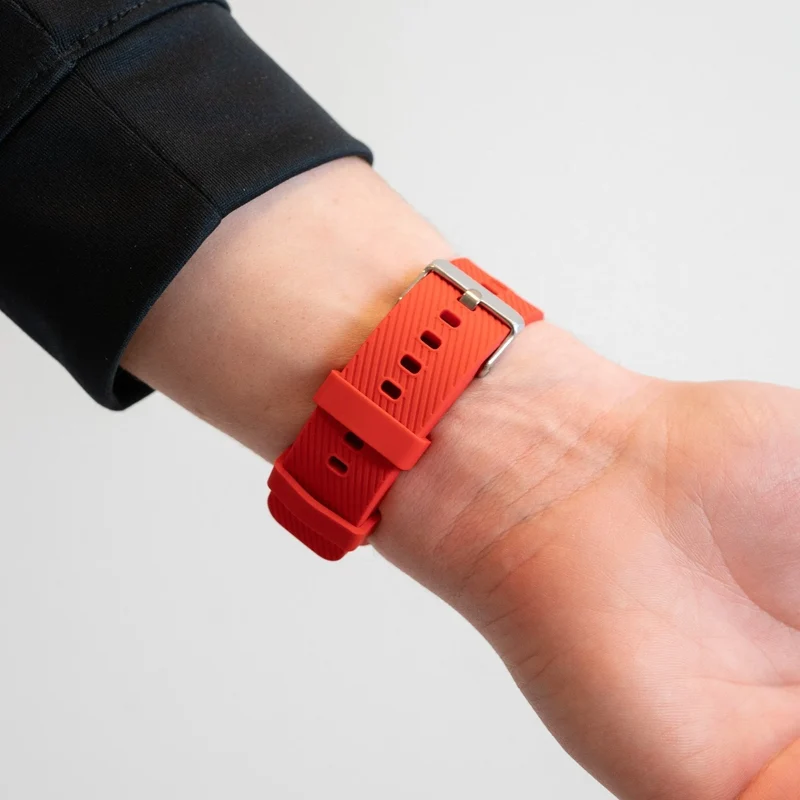 Bandz Suunto Run 2 Silikonarmband 'Deluxe' (Rot)