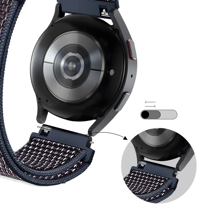 Bandz Coros Pace 4 Pro Nylon Loop Armband (Indigo Blau)