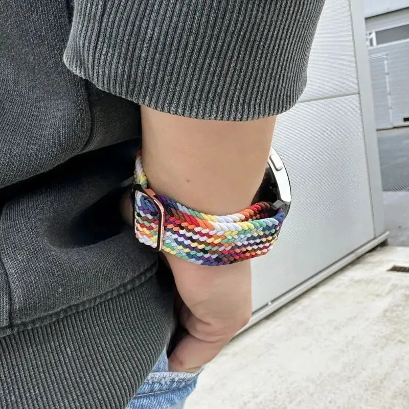 Coros Pace 4 Pro Verstellbar-Geflochtenes Armband (Farbenfroh)