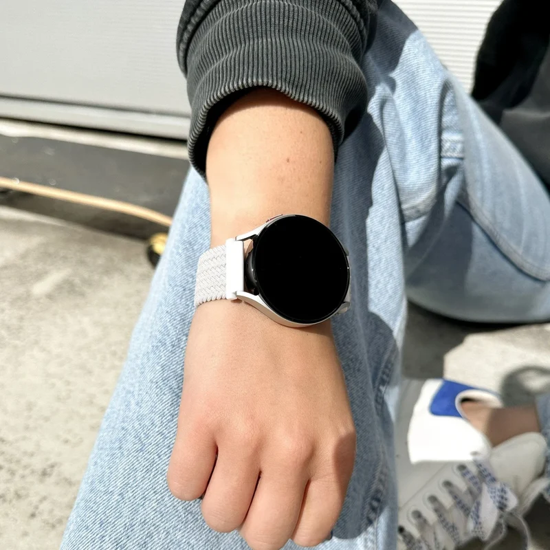 Suunto Run 2 Verstellbar-Geflochtenes Armband (Weiß)