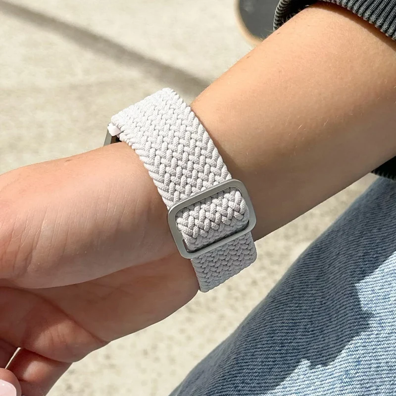 Suunto Run 2 Verstellbar-Geflochtenes Armband (Weiß)
