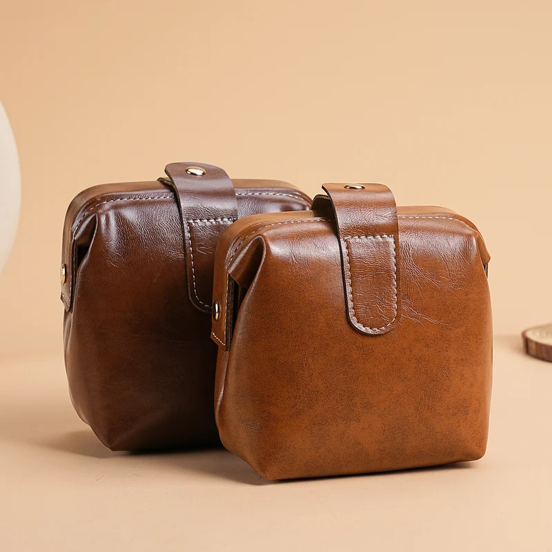 Premium Leder Kosmetiktasche