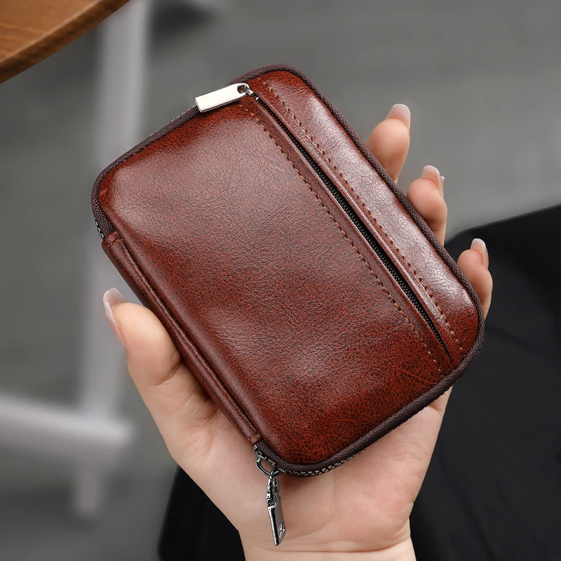 Premium Leder Münzbeutel