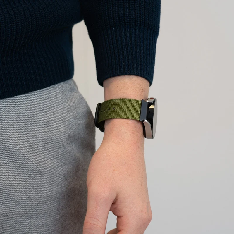 Bandz Suunto Run 2 Schnallen-Nylonarmband (Grün)