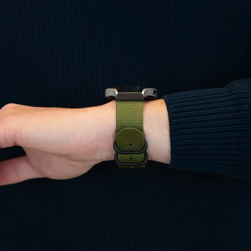 Bandz Suunto Run 2 Schnallen-Nylonarmband (Grün)