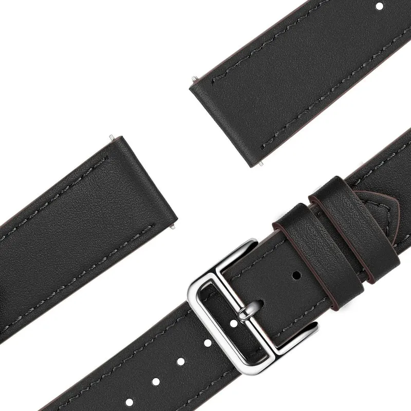 Bandz Coros Pace 4 Pro Lederarmband 'Deluxe' (Schwarz)
