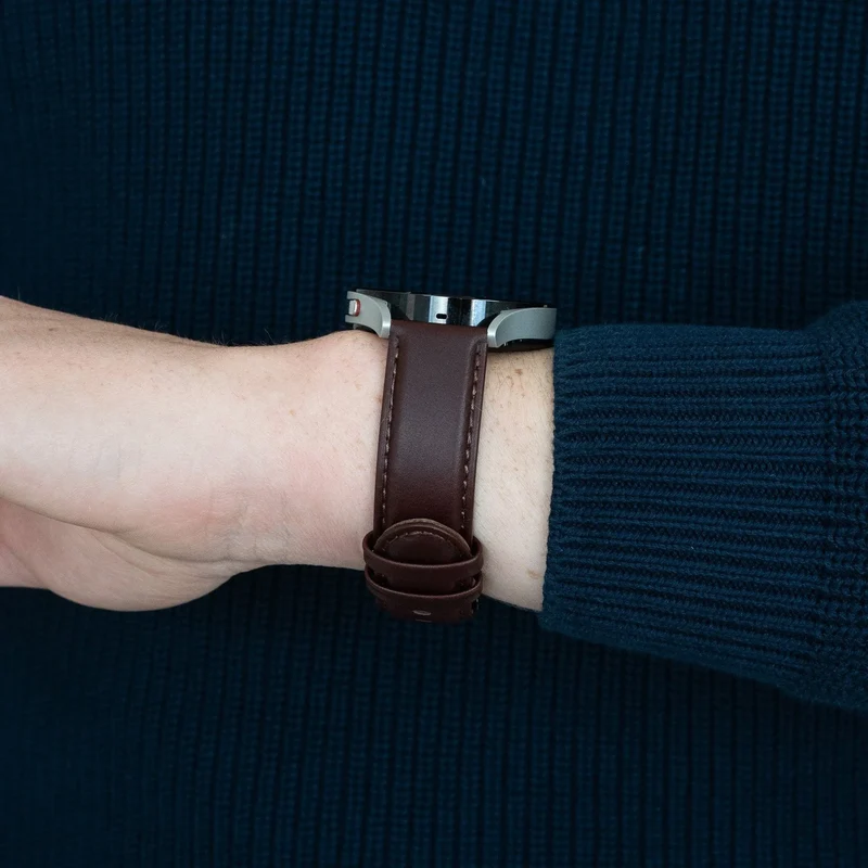 Bandz Suunto Run 2 Lederarmband 'Classic' (Dunkelbraun)