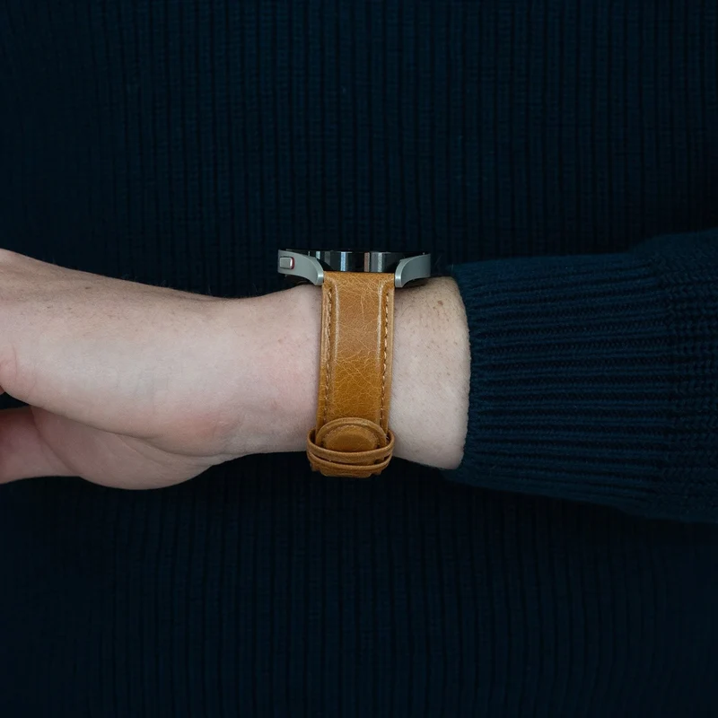 Bandz Suunto Run 2 Lederarmband 'Classic' (Braun)