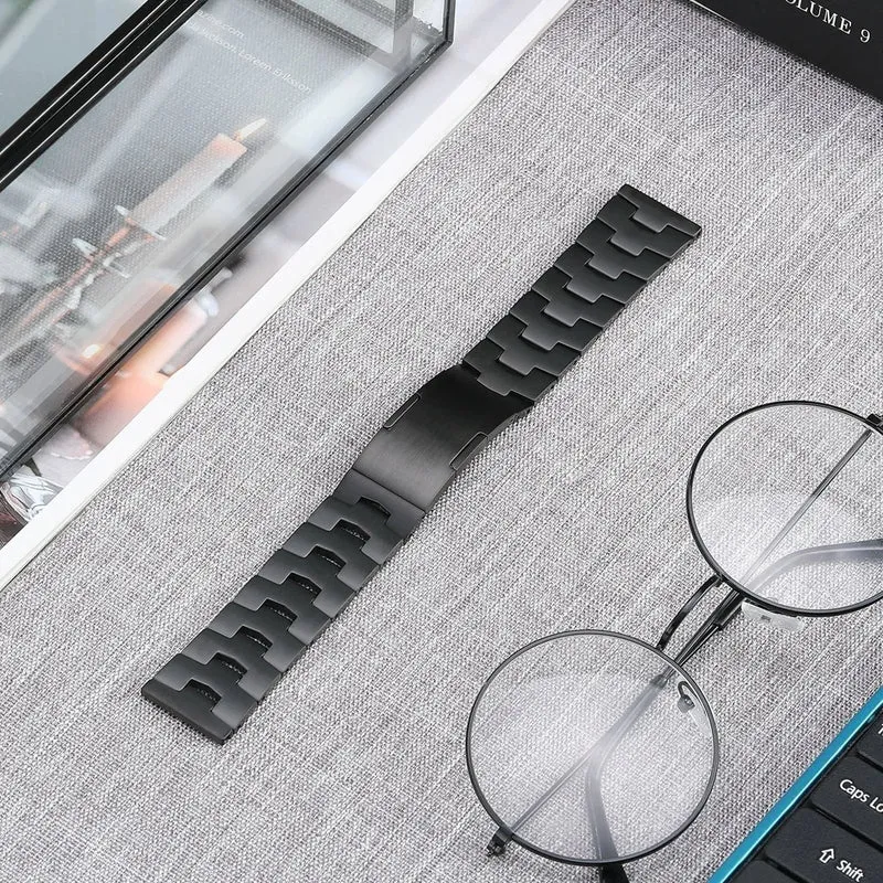 Coros Pace 4 Pro Gebürstetes Titanarmband (Flache Schließe) (Schwarz)