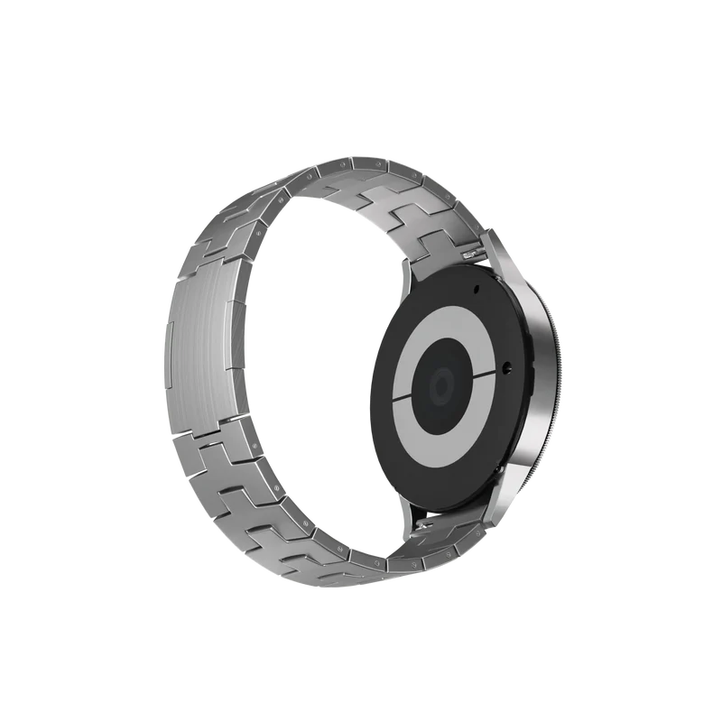 Suunto Run 2 Gebürstetes Titanarmband (Flache Schließe) (Silber)