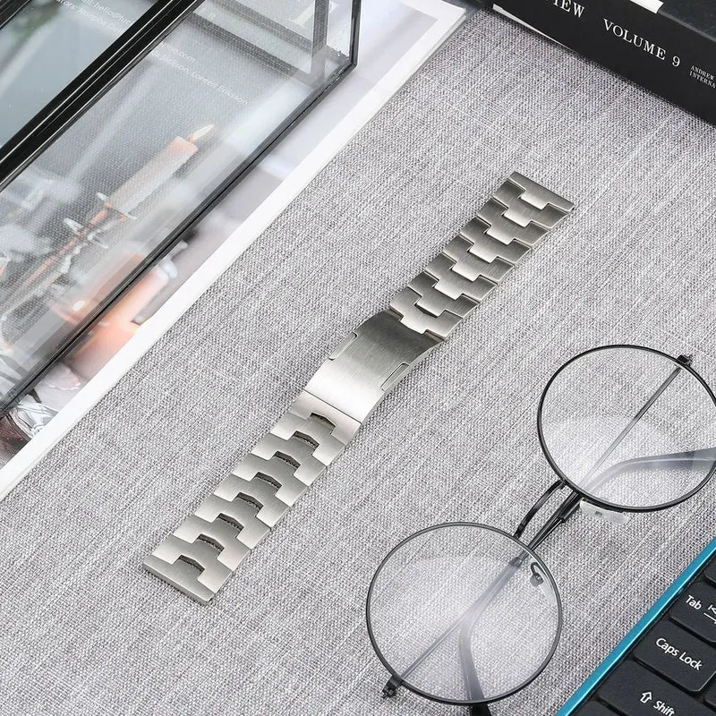 Suunto Run 2 Gebürstetes Titanarmband (Flache Schließe) (Silber)