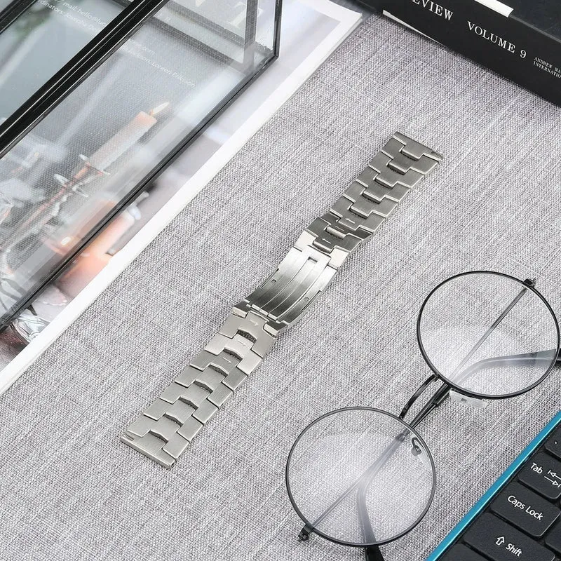 Suunto Run 2 Gebürstetes Titanarmband (Flache Schließe) (Silber)