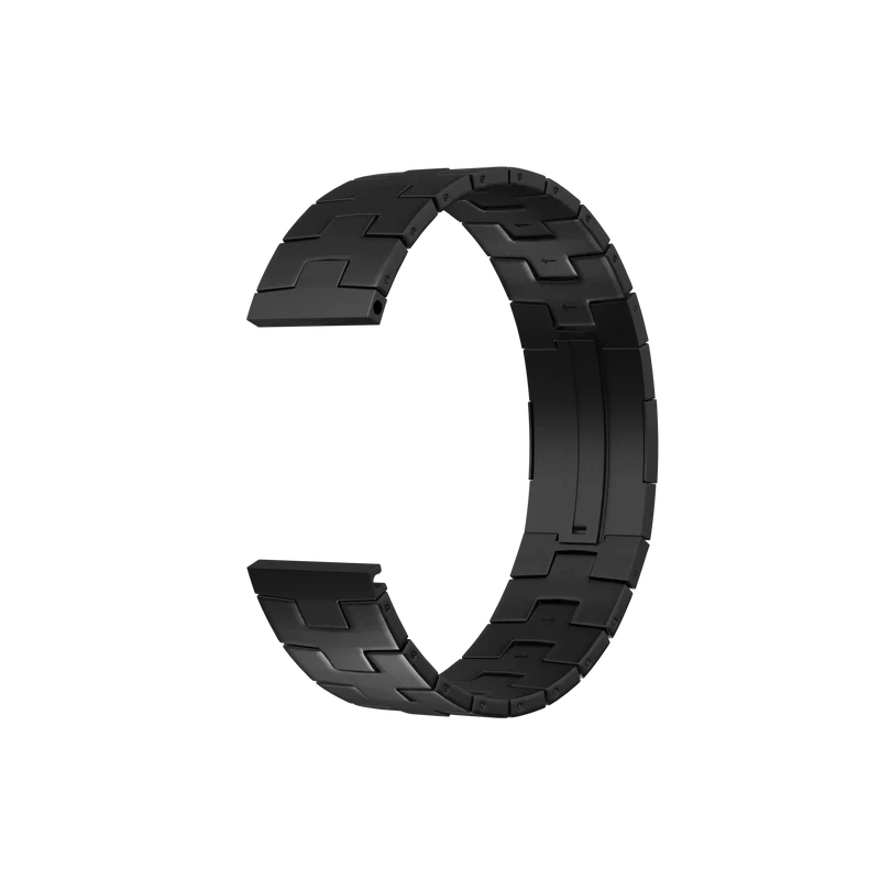 Suunto Run 2 Gebürstetes Titanarmband (Flache Schließe) (Graphit)